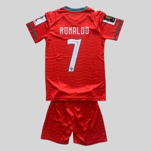 Portugal Ronaldo #7 Home World Cup Jersey 2026 Kids