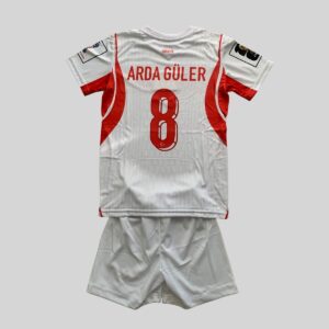 Turkey Arda Güler 8 Home World Cup Jersey 2026 Kids