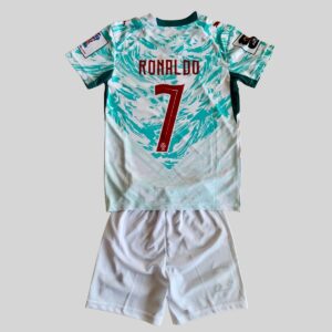 Portugal Ronaldo #7 Away World Cup Jersey 2026 Kids
